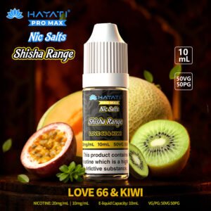 Hayati Pro Max Nic Salt Shisha – Love 66 & Kiwi