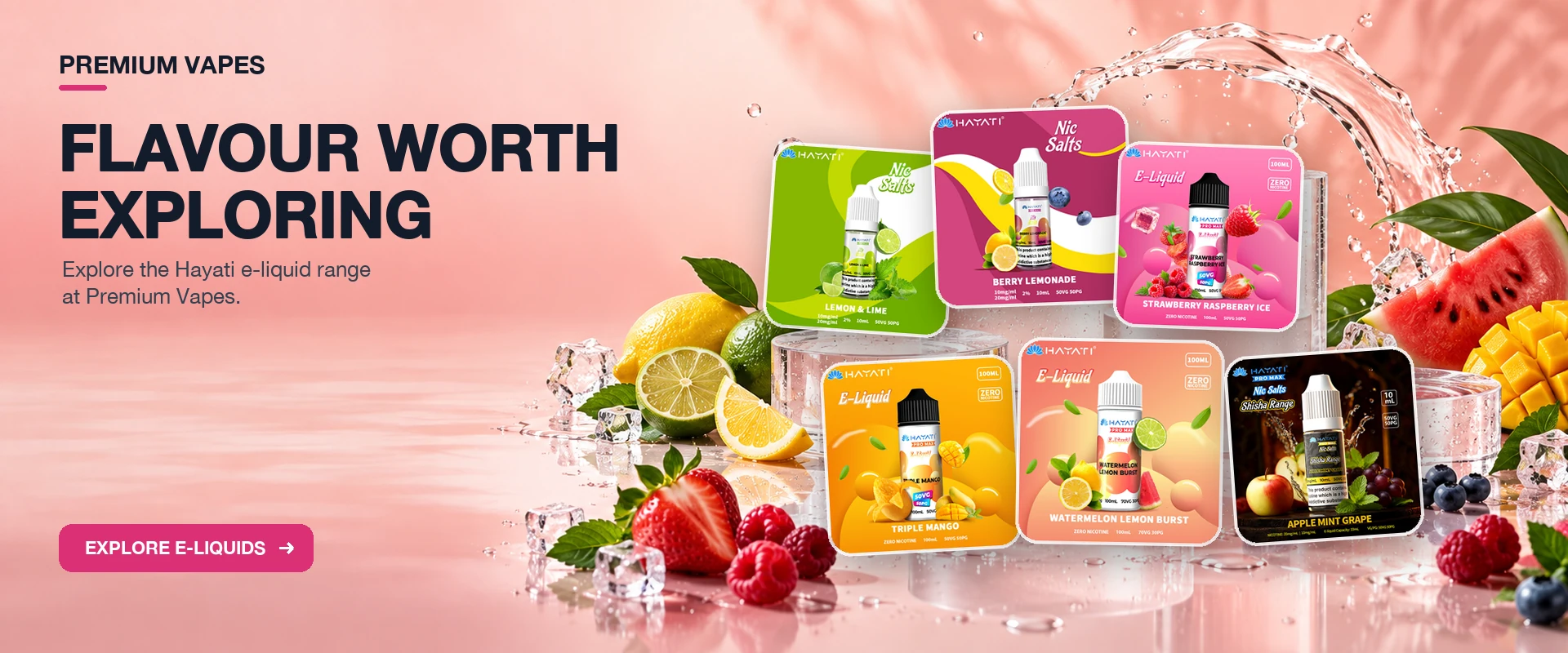 Premium Vapes Hayati e-liquid range